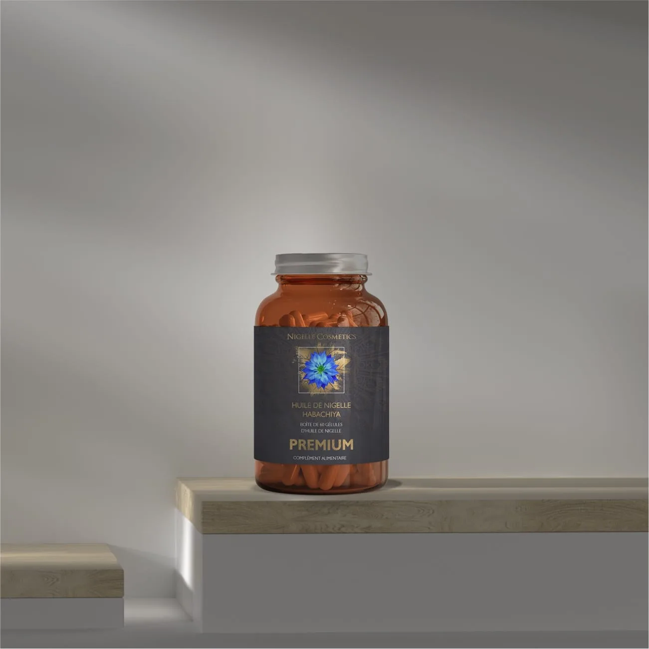 Huile De Nigelle (Black Seed Oil) En Gélules - 50 Capsules 100% Pure - Marque Hemani - 30 Ml - Neuf