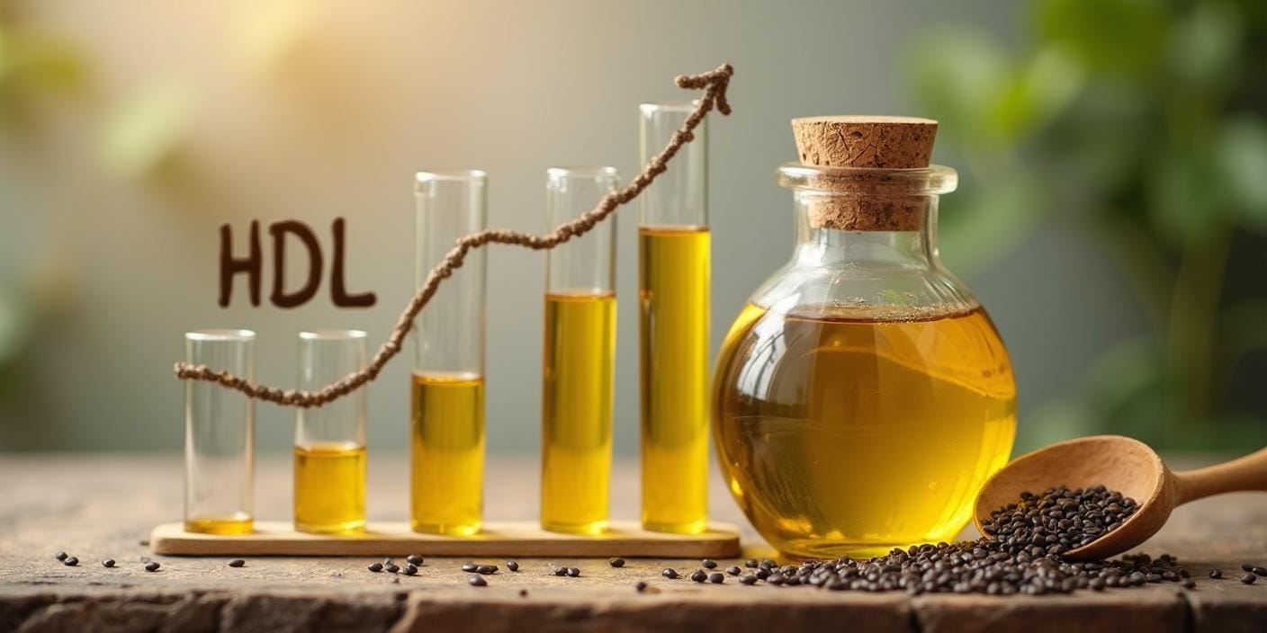 Augmentation du cholestérol HDL grâce à l'huile de nigelle